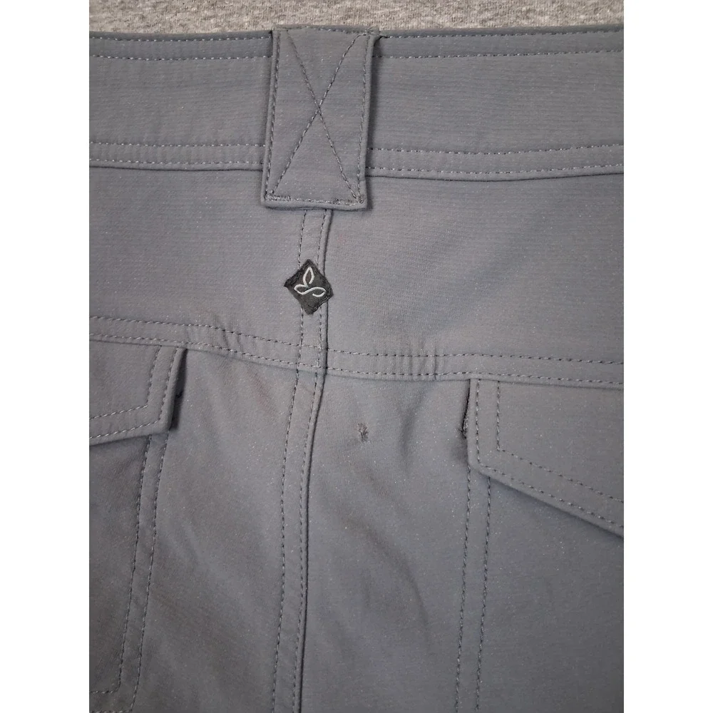 Eddie Bauer Womens Pants‎ 12 Gray Nylon Fleece Lined Outdoor Gorp Hiking Camping
